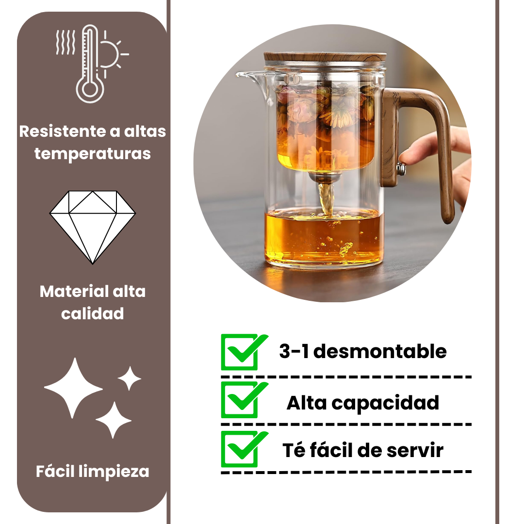 Tetera Infusora de Vidrio Premium