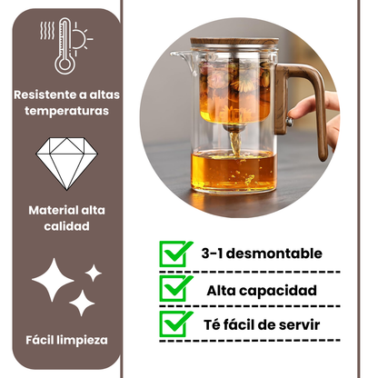 Tetera Infusora de Vidrio Premium